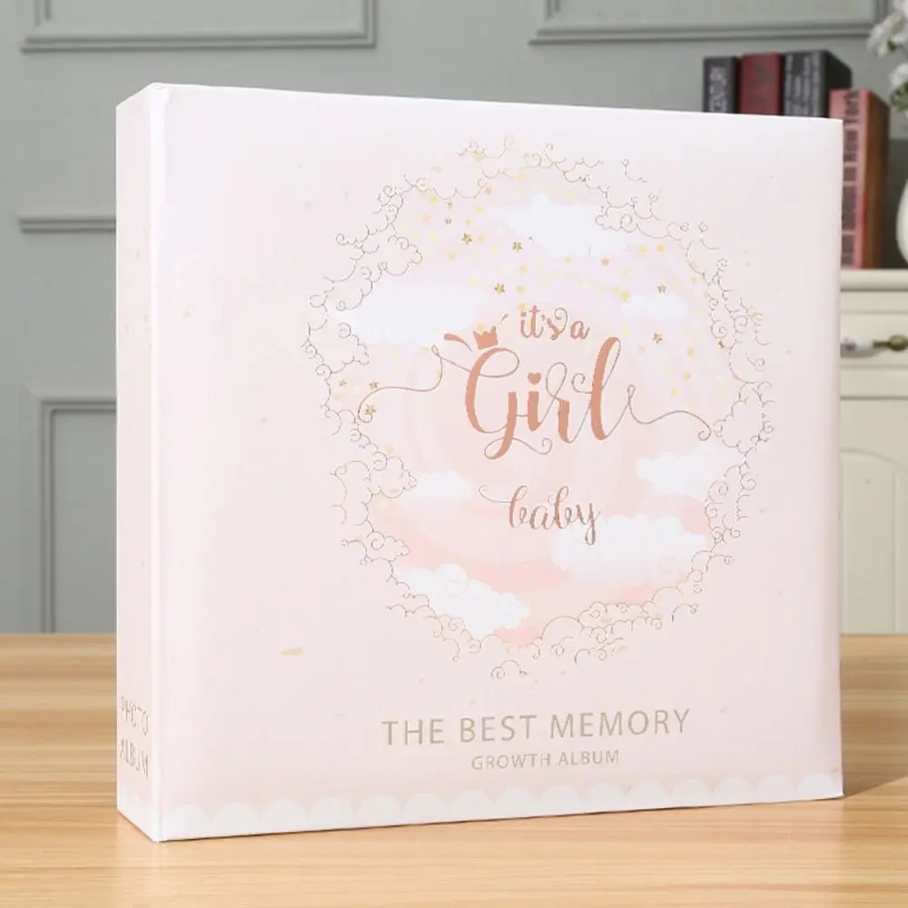 50 Page Baby Growth Photo Album 200 Photo Pockets High-capacity 6-inch Photo Album Writable Handcrafts Handwritten Photo Album