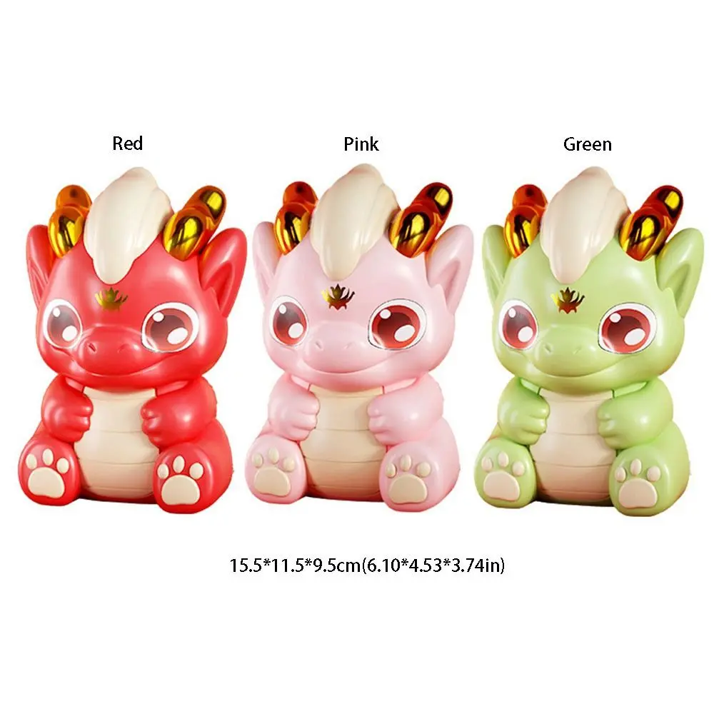 Cartoon High Capacity Dragon Piggy Bank Dragon Claw Design Small New Year's Piggy Bank Vivid Cute Dragon Savings Toy Children's