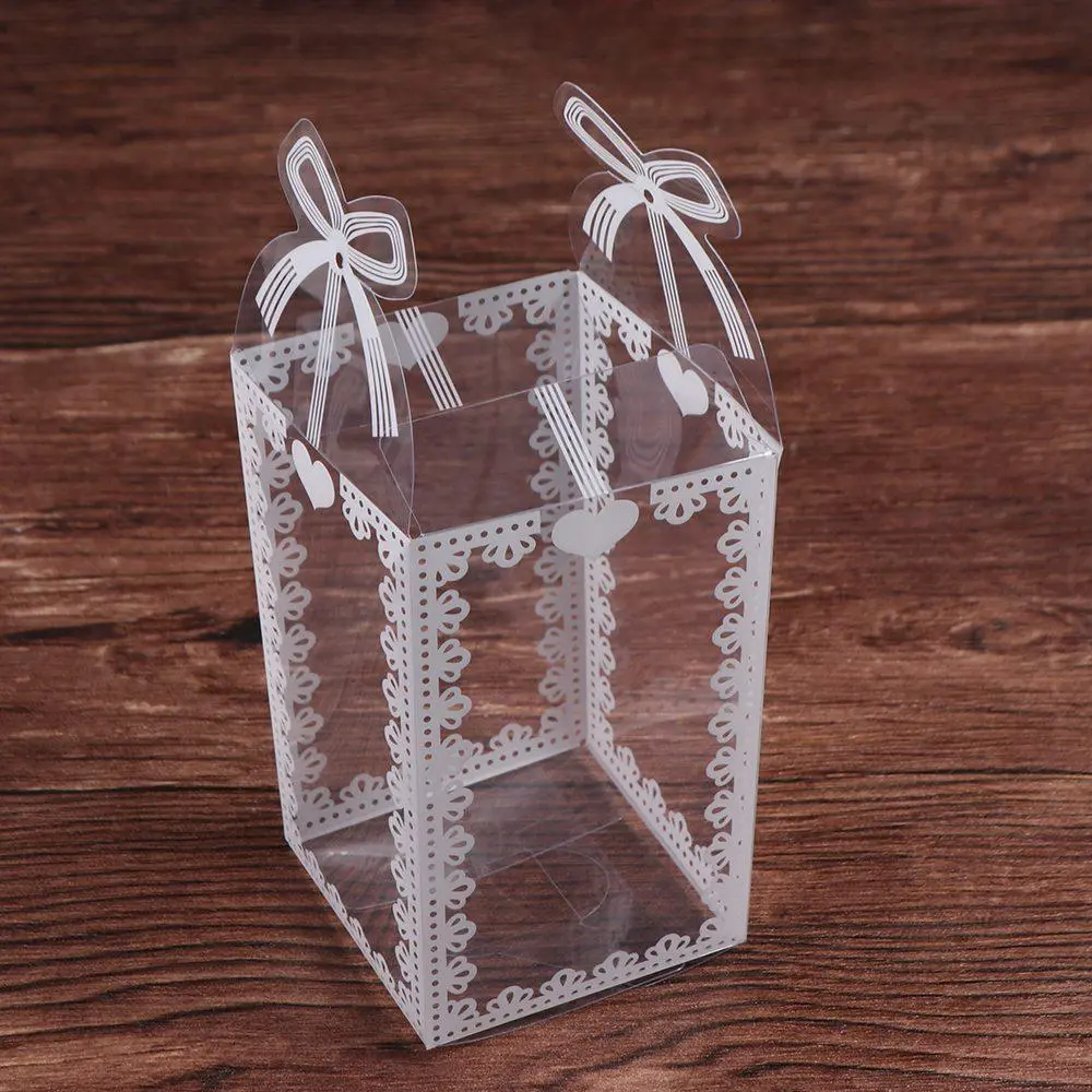 Clear Dragee Christmas Event Party Supplies Candy Holders Cake Packing Wedding Favor Gift Boxes Gift Packaging Box Candy Box