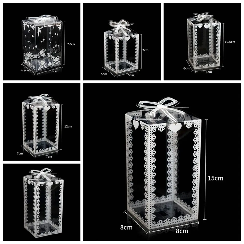 Clear Dragee Christmas Event Party Supplies Candy Holders Cake Packing Wedding Favor Gift Boxes Gift Packaging Box Candy Box