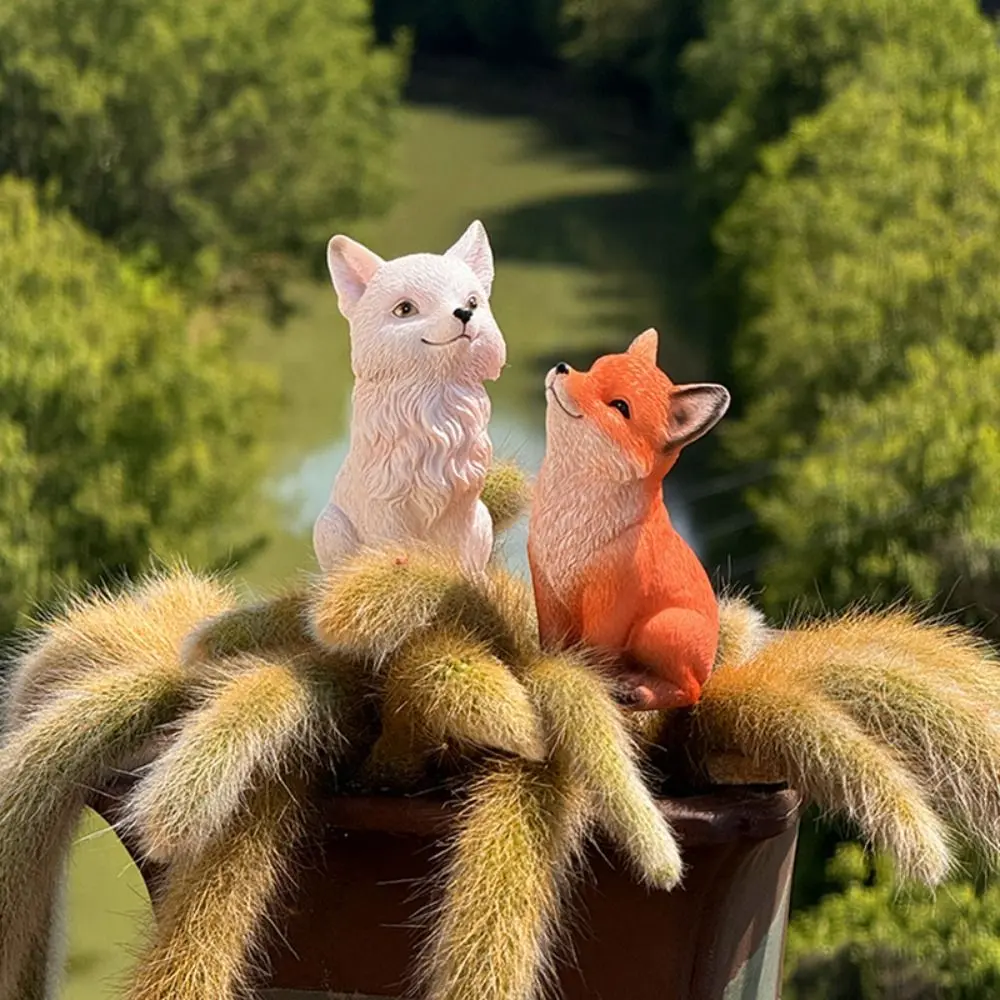 Crafts Resin Little Statue Waterproof Exquisite Animal Sculpture Cute Simulated Desktop Ornament Courtyard