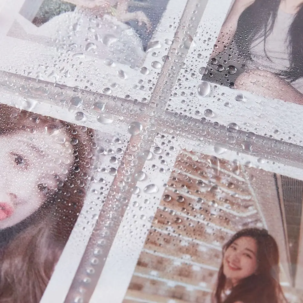 Transparent Acrylic Photo Album 3 Inches Water Ripple Idol Picture Protector Square Delicate Photocard Collection Book