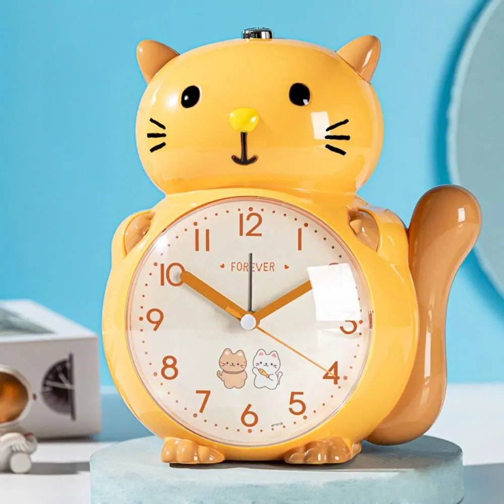 Cartoon Electronic Desk Clock Music Dinosaur Shaped Tabletop Clock with Night Light Battery Powered Children Alarm Clock