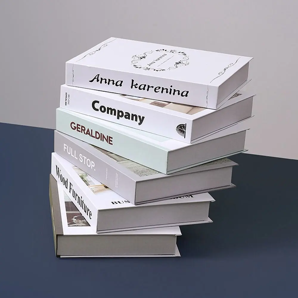 Creative Foldable Fake Book Simple English Simulation Book Nordic Modern Desktop Book Ornaments Bookcases