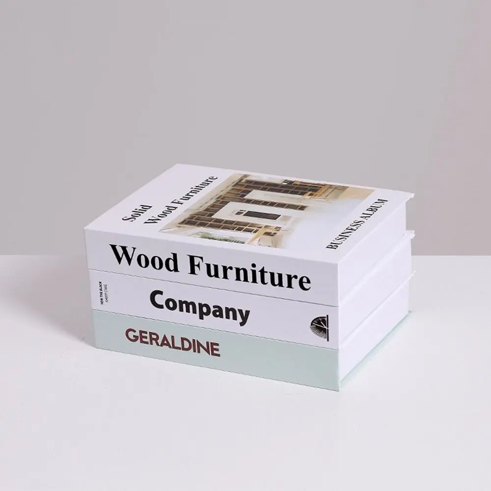 Creative Foldable Fake Book Simple English Simulation Book Nordic Modern Desktop Book Ornaments Bookcases