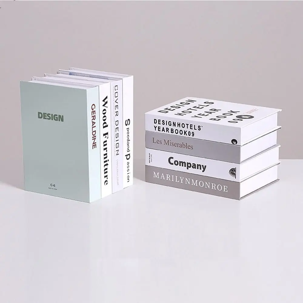 Creative Foldable Fake Book Simple English Simulation Book Nordic Modern Desktop Book Ornaments Bookcases