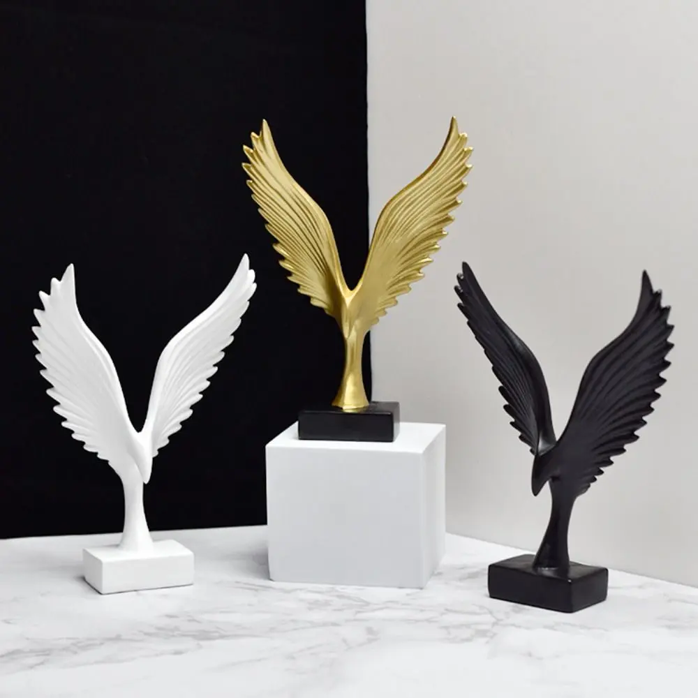Quality Handicraft Gifts Bookcase Decoration Angel's Wing Desktop Ornaments Resin Crafts Animal Wings Statue Eagle  Ornaments