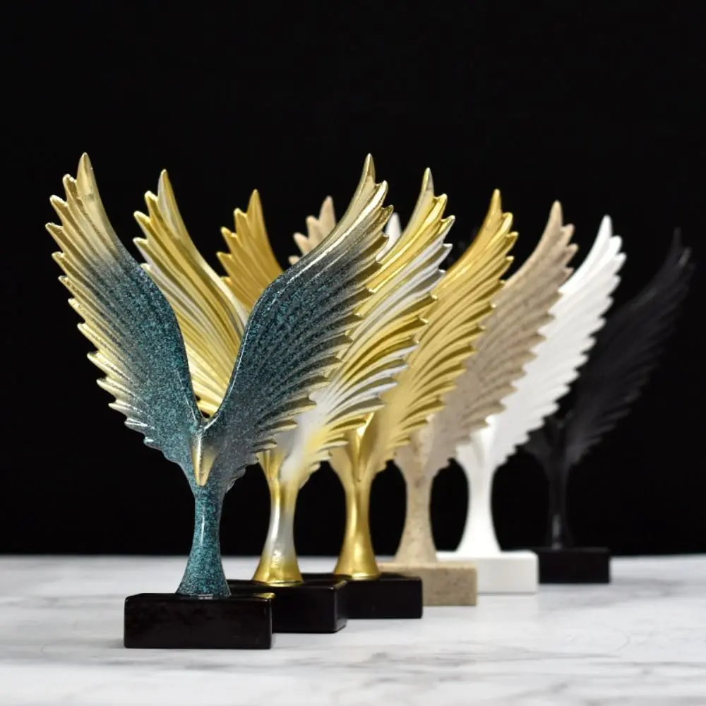 Quality Handicraft Gifts Bookcase Decoration Angel's Wing Desktop Ornaments Resin Crafts Animal Wings Statue Eagle  Ornaments