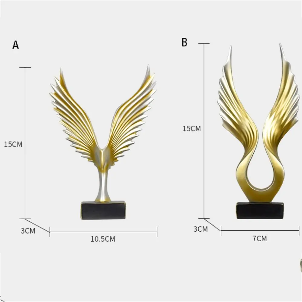 Quality Handicraft Gifts Bookcase Decoration Angel's Wing Desktop Ornaments Resin Crafts Animal Wings Statue Eagle  Ornaments