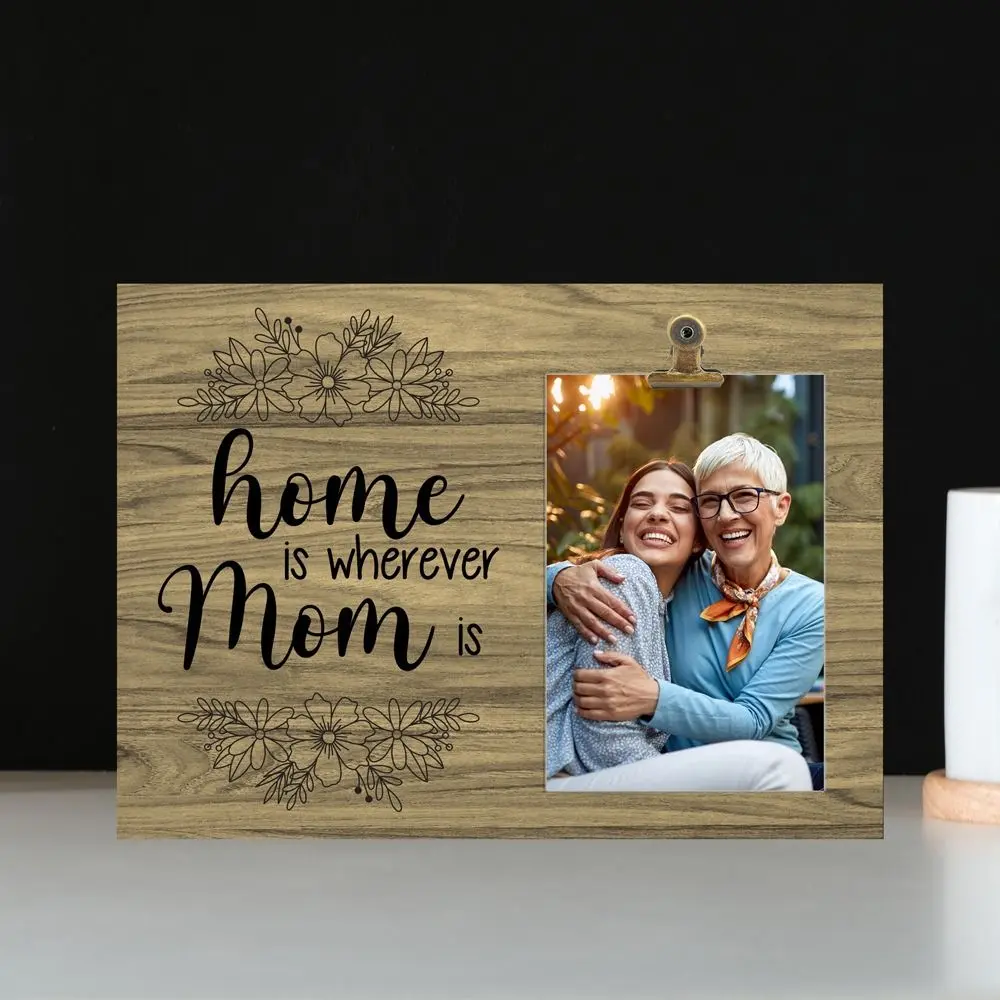 Multi-purpose Reliable Wooden Pictures Frame Durable Easy to Use Desktop Photo Clip Unique Mother's Day Frame Ornaments Mom Gift