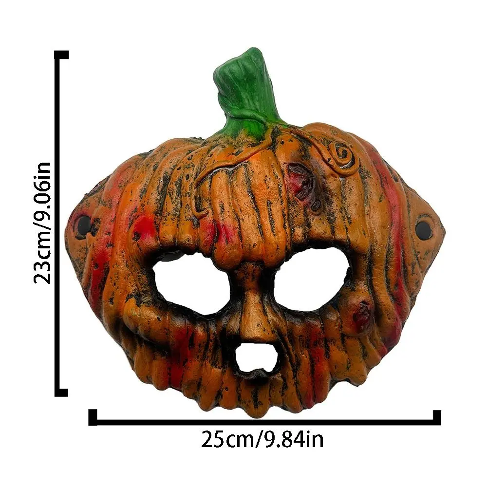 3D Halloween Pumpkin Mask Creativity Realistic Half Face Mask Elastic Strapy Halloween Decoration Halloween Cosplay Mask