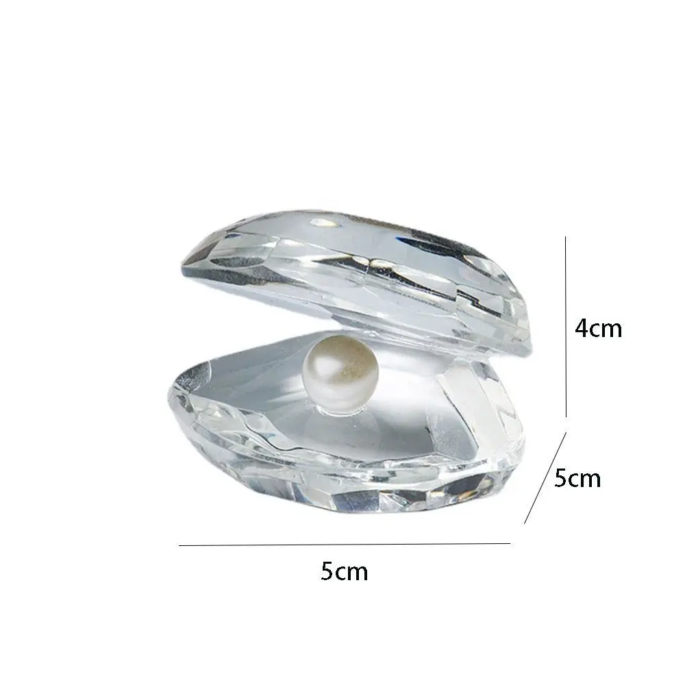 Room Decor Exquisite Crystal Pearl Clam Creative Artificial Crystal Crafts Unique Desktop Ornament Valentines Day