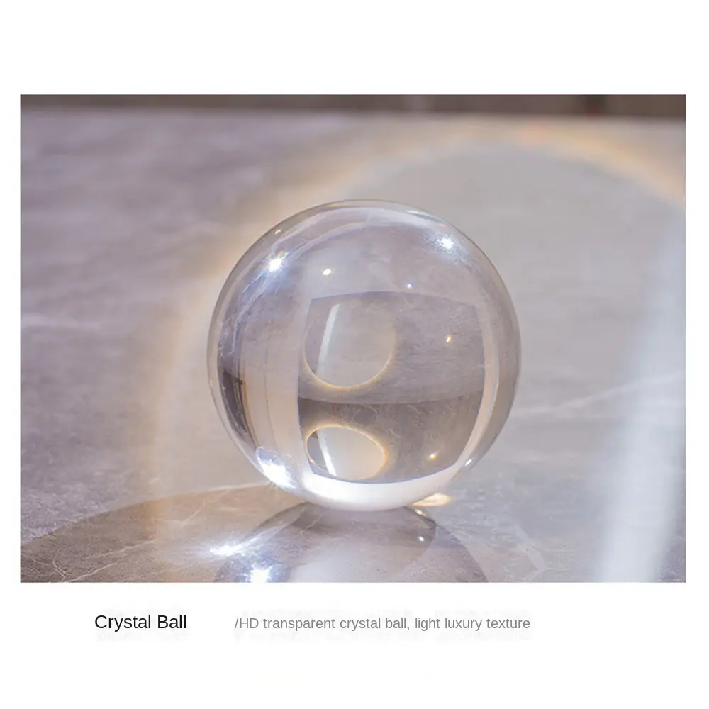Fine Craftsmanship Leaf Ball Ornaments Non-slip Luxury Crystal Ball Table Decoration Wear-resistant Rust-proof