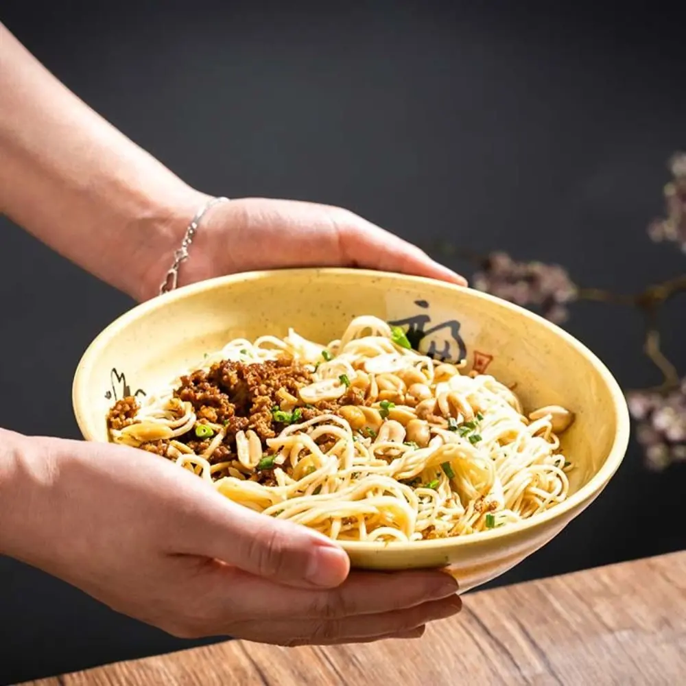 Commercial Imitation Ceramic Melamine Ramen Bowl Japanese-style Anti-fall Noodle Bowl Large Capacity Soup Bowl Restaurants