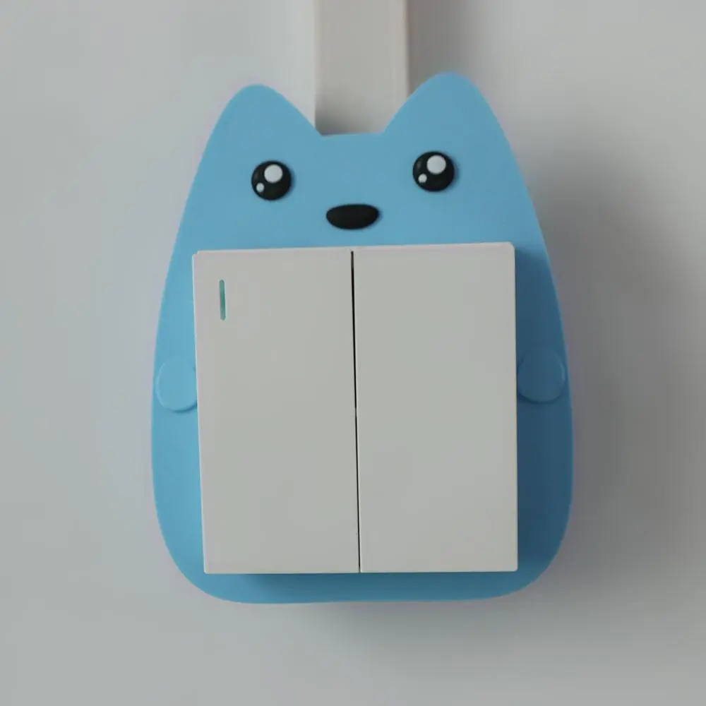Home Decoration Silicone Switch Stickers Cute Luminous Switch Protective Cover Waterproof Cartoon Switch Wall Stickers Kids Room