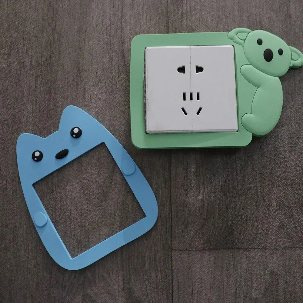 Home Decoration Silicone Switch Stickers Cute Luminous Switch Protective Cover Waterproof Cartoon Switch Wall Stickers Kids Room