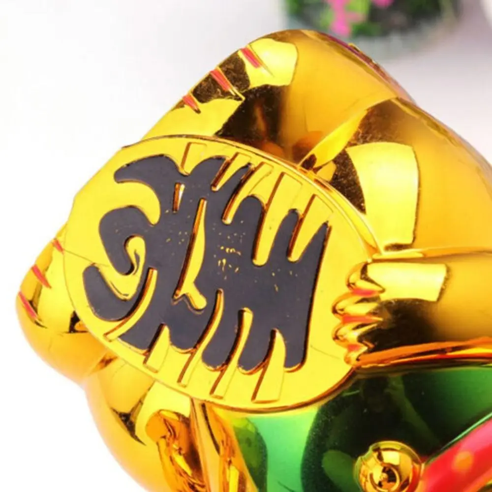 Opening Gift Easy Use Waving Hand Car Decoration Handicraft Lucky Cat Ornament Cat Sculpture Wealth Waving Cat Desktop Ornament