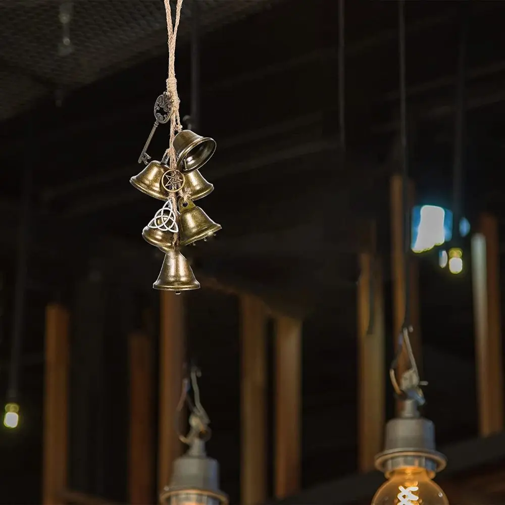 Creative Handmade Witch Bell Wind Chime Vintage Retro Hanging Witch Bell Door Handle Pendant Garden