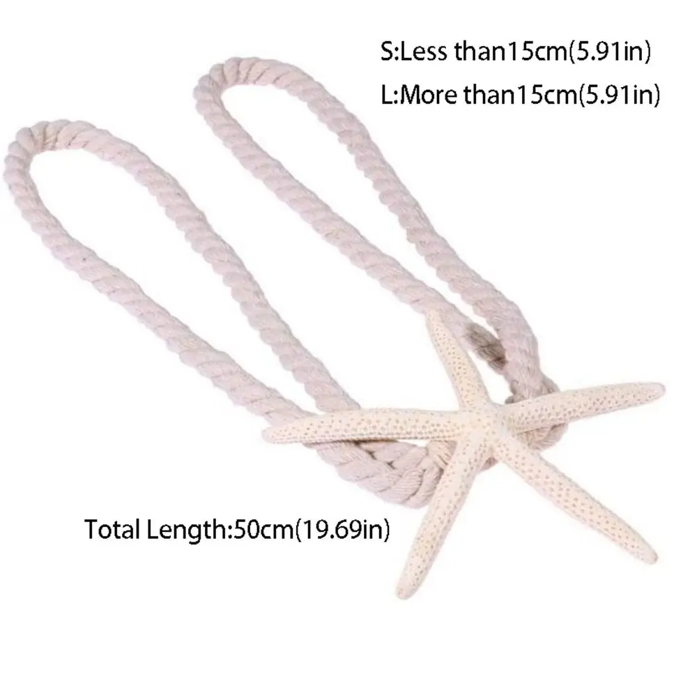 Easy Use Stable Starfish Curtain Tie Rope Natural Starfish Starfish Fixing Curtain Tie Nordic Curtain Buckle Living Room