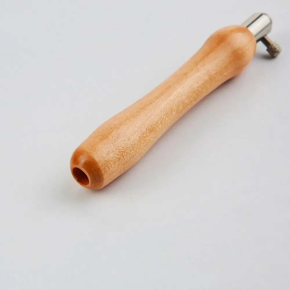 5Pcs 2.5mm/3.5mm/5mm Punch Needle Set Adjustable Wooden Handle Punch Stitching Kit DIY Embroidery Craft Tailors Awl Set Sewing