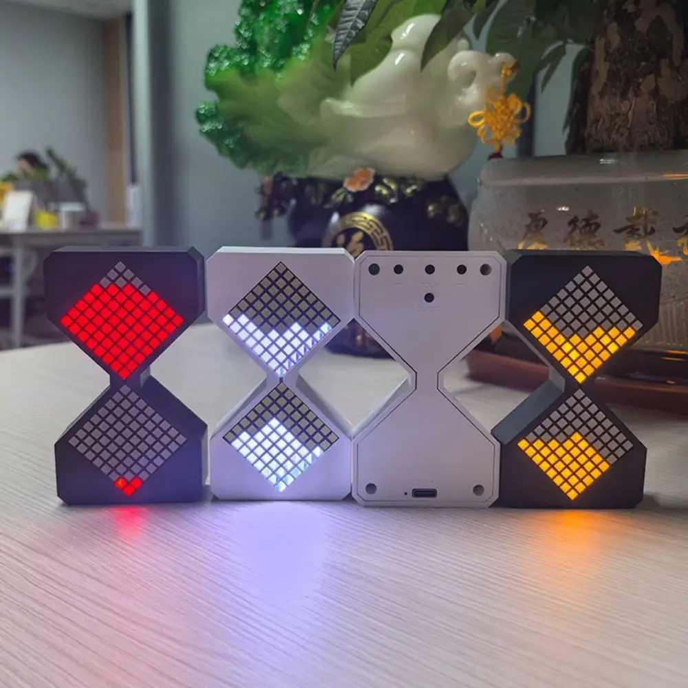 Cyber Style LED Electronic Hourglass with Gravity Sensing Technology Sense DIY Digital Sand Clock Home Decoration 1-30 Min Timer