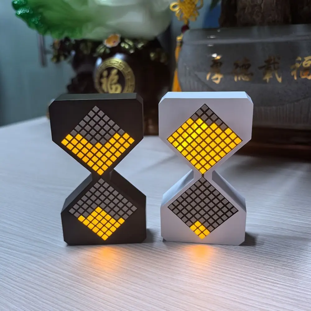 Cyber Style LED Electronic Hourglass with Gravity Sensing Technology Sense DIY Digital Sand Clock Home Decoration 1-30 Min Timer