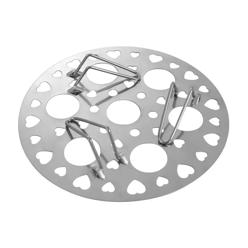 Stainless Steel Steamed Egg Rack High Foot Folding Egg Steamer Universal Durable Steamer Basket Dumplings