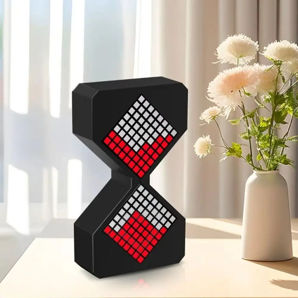 Cyber Style LED Electronic Hourglass with Gravity Sensing Technology Sense DIY Digital Sand Clock Home Decoration 1-30 Min Timer