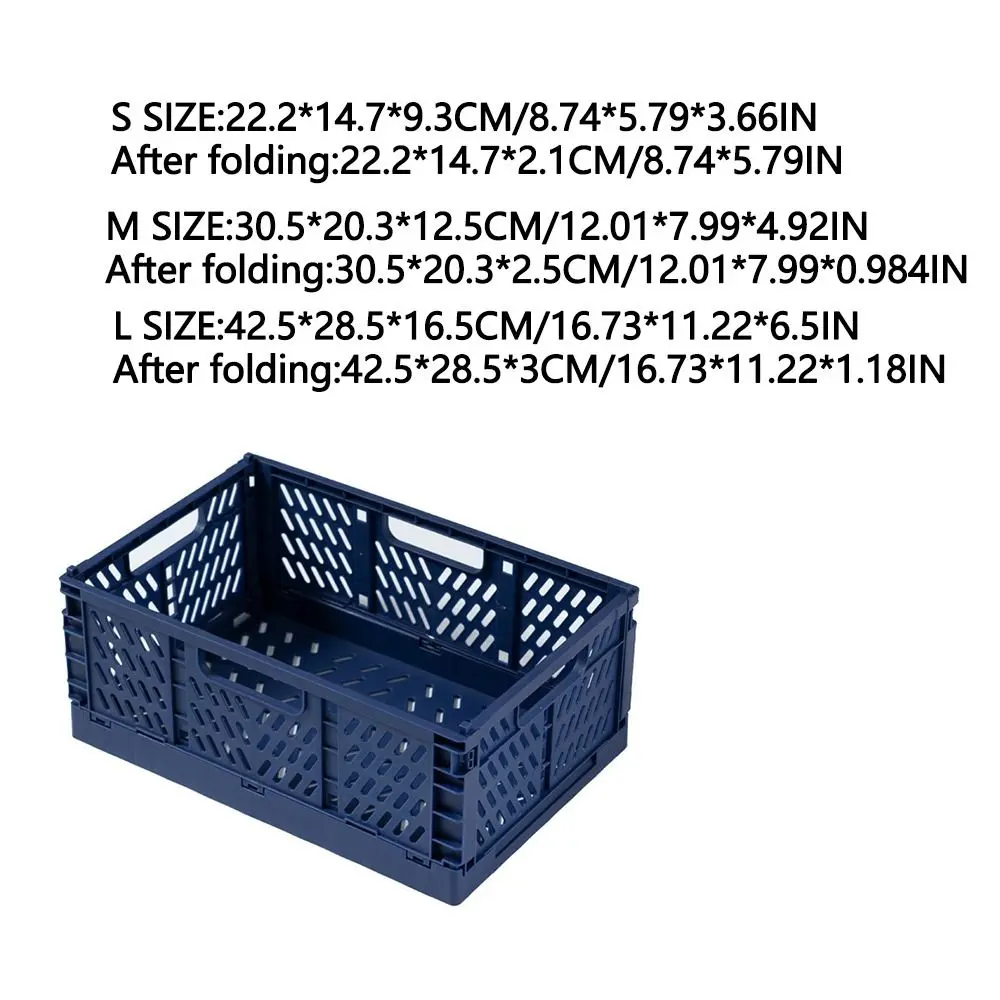 File Storage Collapsible Foldable Storage Crate Stackable INS Drawer Organizer Case Colorful S/M/L Pastel Crates Home