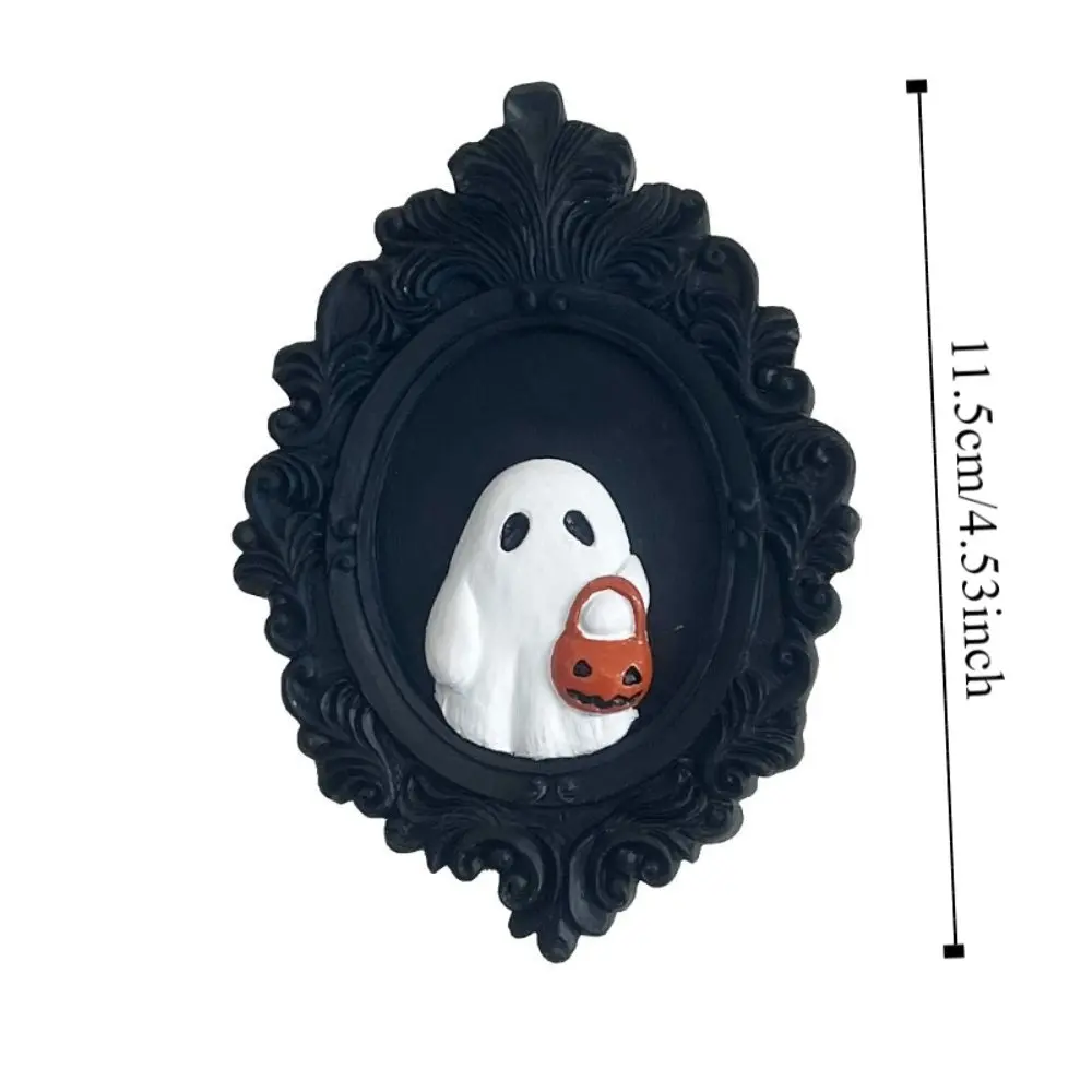 Resin Halloween Gothic Statue Halloween Themed Wall Mounted Ghost Wall Hanging Ornament Sculpture Model