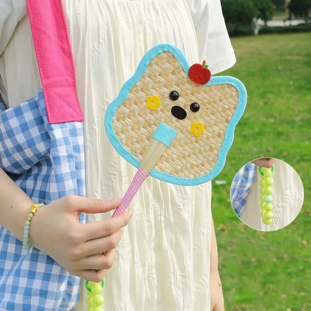Bag Decoration Pendant Cute Pu Fan Handmade Portable Banana Fan Colorful Durable Decorative Craft Fan Travel