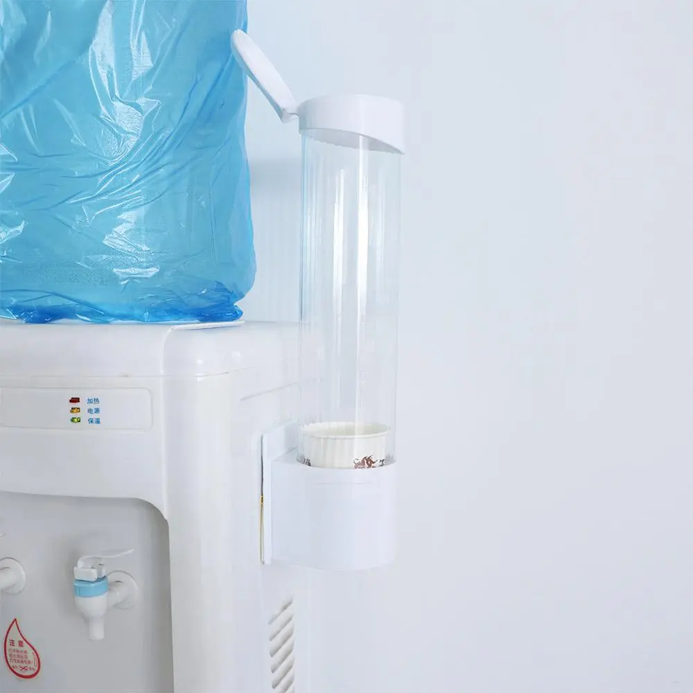 For Water Dispenser For Home Office Automatic Dustproof Wall Mounted Cup Remover Cup Holder Storage Rack Cup Dispenser