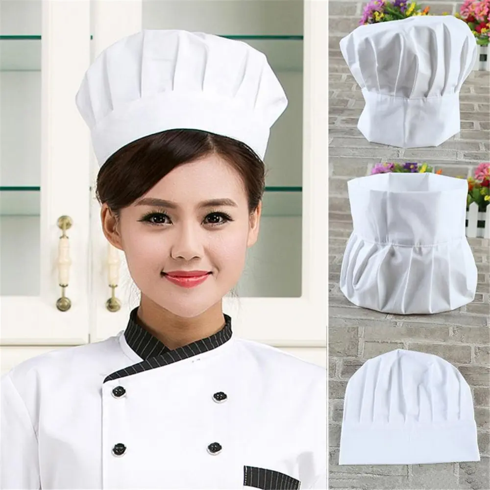 Cafe Restaurant Baker Uniform BBQ Grilling Cook Chef Hat