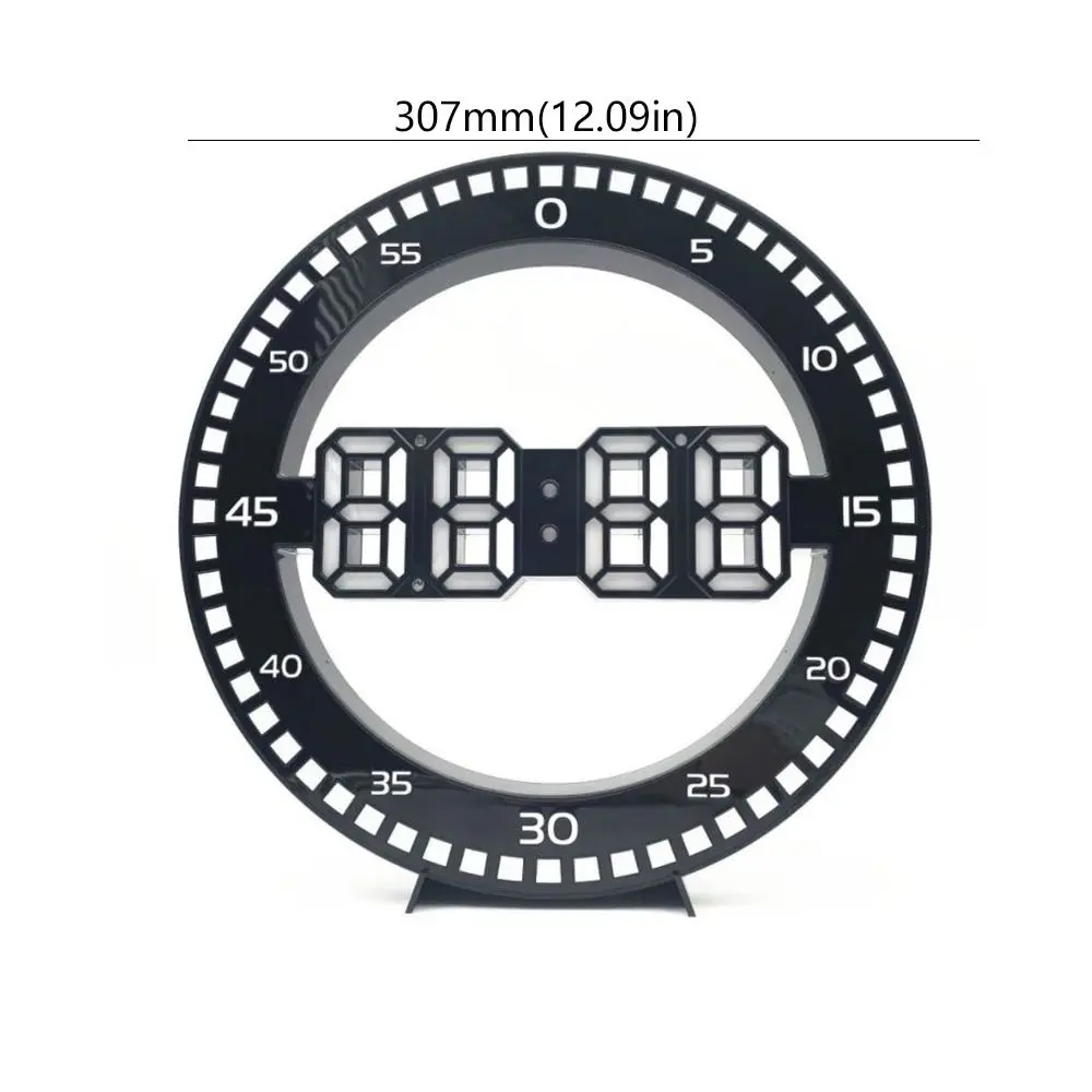 Modern Led Digital Wall Clock Portable Wall Mounted Luminous Wall Clock Jumping Seconds Jump Second Clock Office