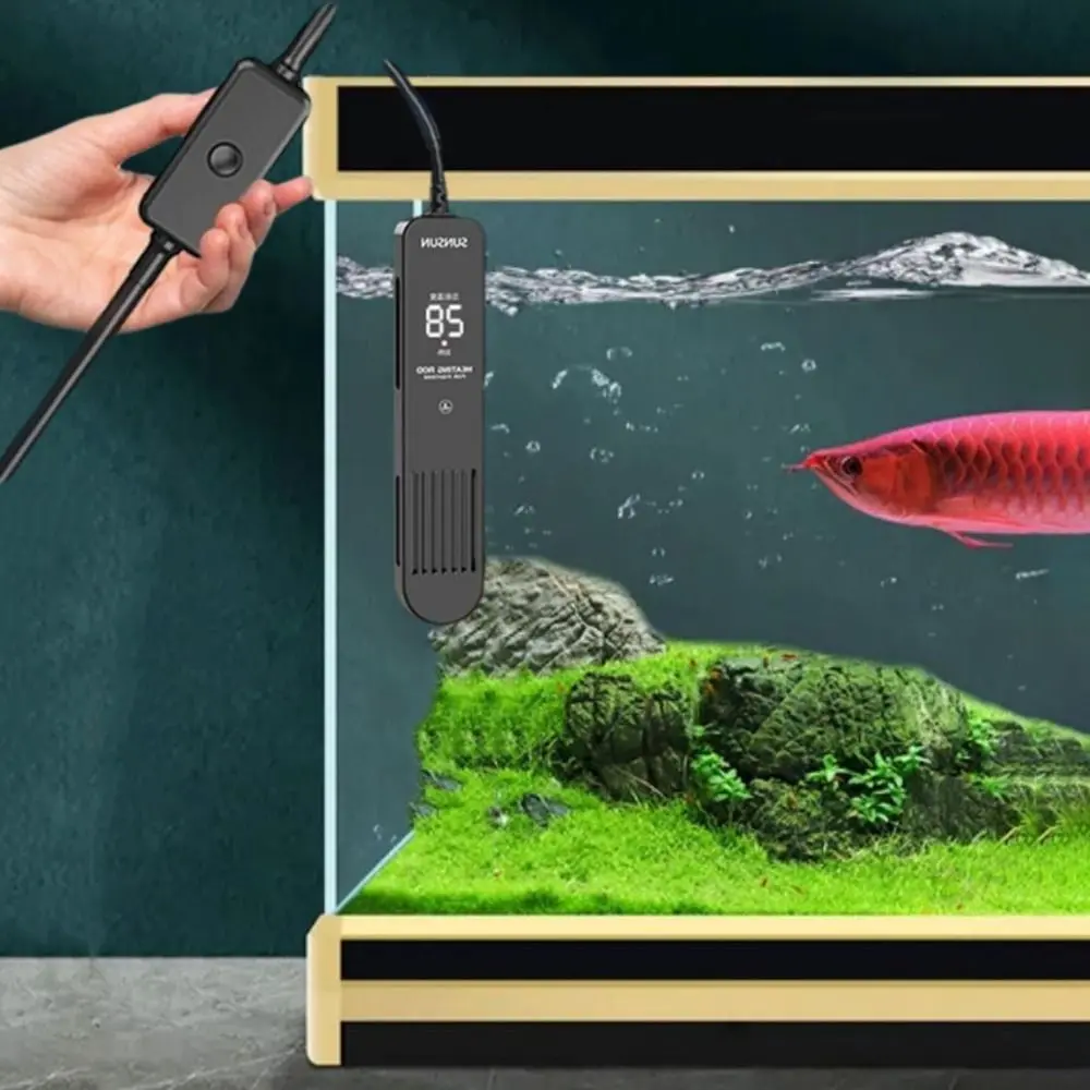 LCD Display Digital Fish Tank Heating Rod Intelligent Control Leave Water Power Off Adjustable Water Heating Rod