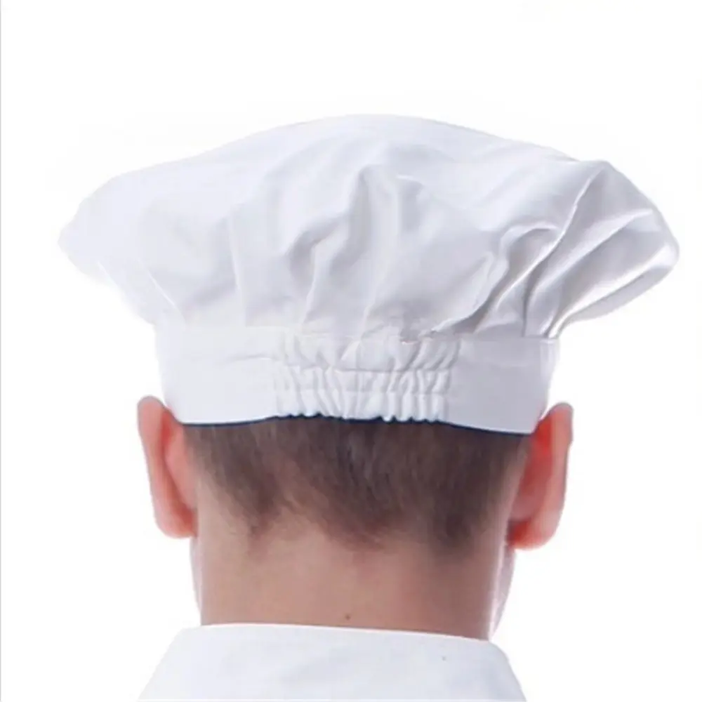 Cafe Restaurant Baker Uniform BBQ Grilling Cook Chef Hat