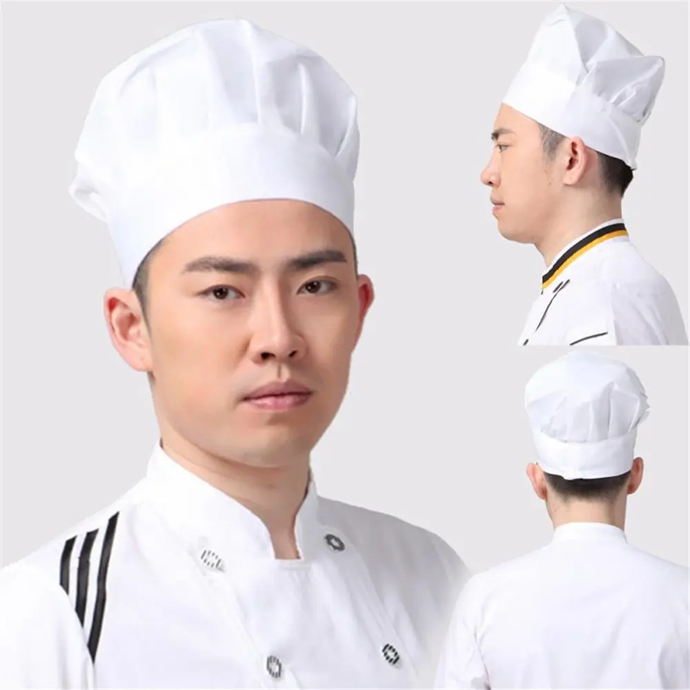 Cafe Restaurant Baker Uniform BBQ Grilling Cook Chef Hat