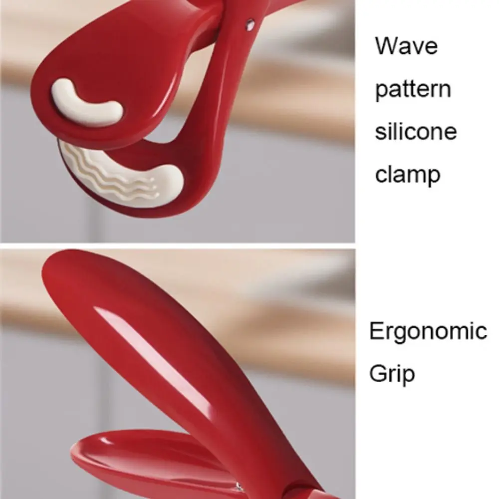 2pcs Bowls Clip Dopamine Pot Gripper Non-Slip Plastic Anti-Scalding Clip Hot Plate Gripper Household Steamer Tongs Cooking