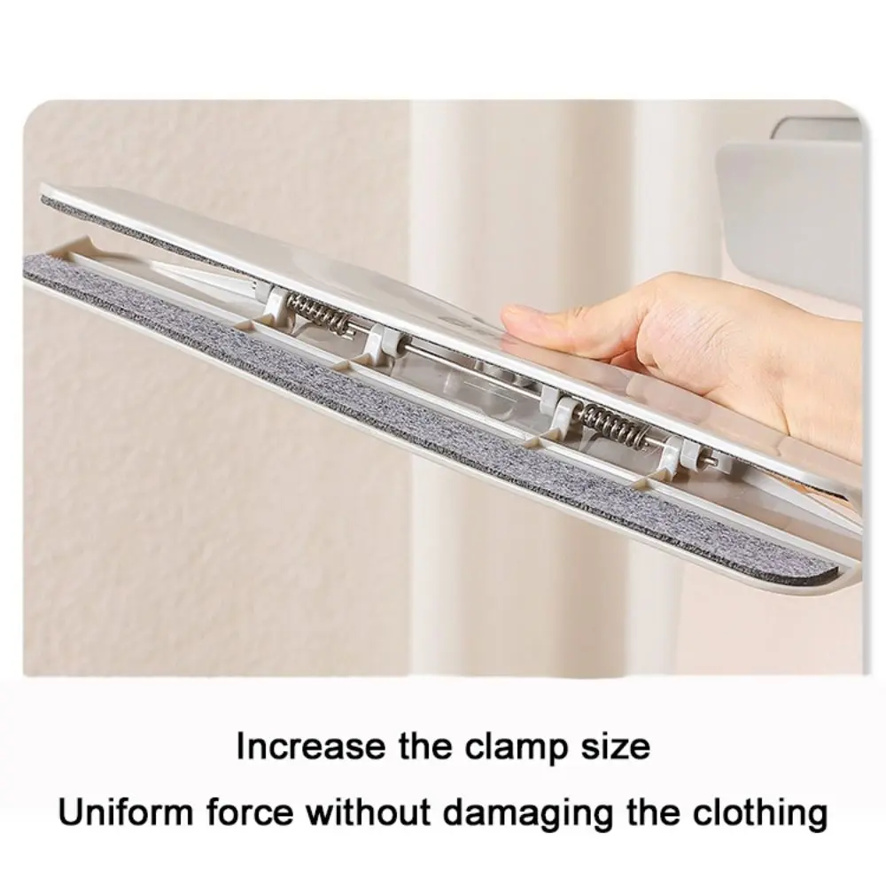 2pcs Crease-resistance Non-slip Pants Clip Rotatable Non-marking Pants Storage Rack Household Strong Clamping Force
