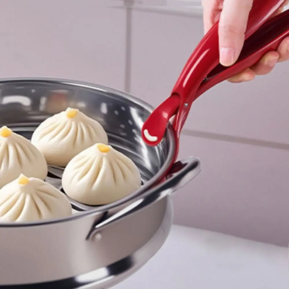 2pcs Bowls Clip Dopamine Pot Gripper Non-Slip Plastic Anti-Scalding Clip Hot Plate Gripper Household Steamer Tongs Cooking