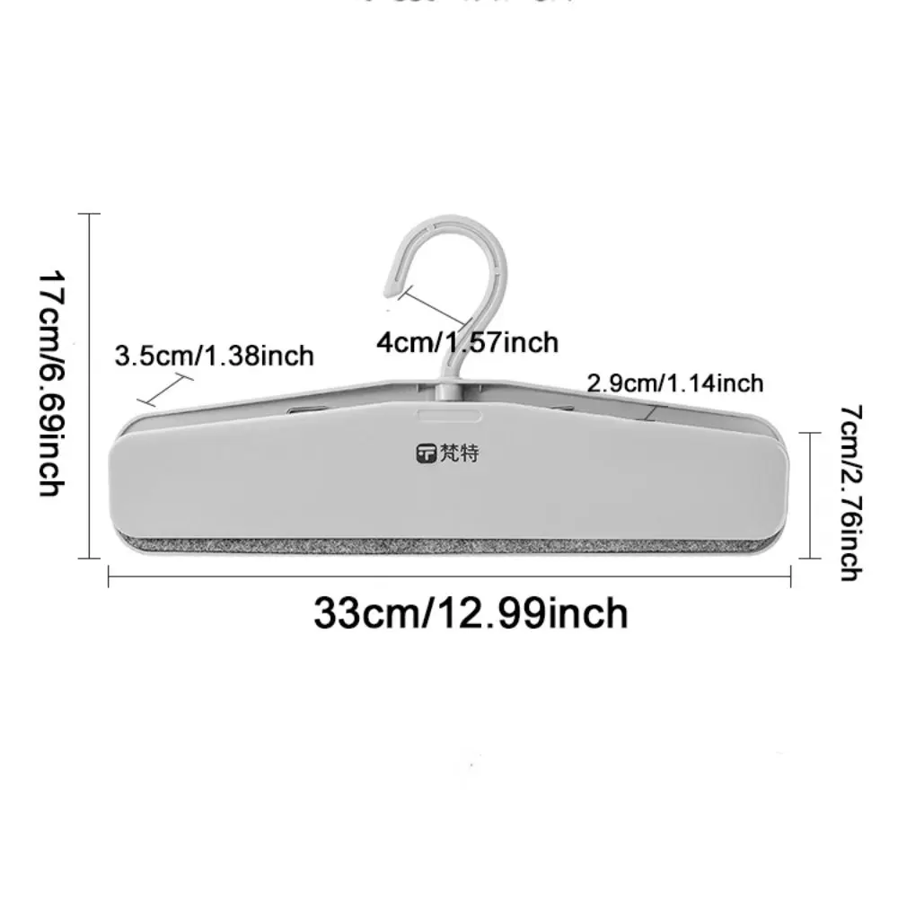 2pcs Crease-resistance Non-slip Pants Clip Rotatable Non-marking Pants Storage Rack Household Strong Clamping Force