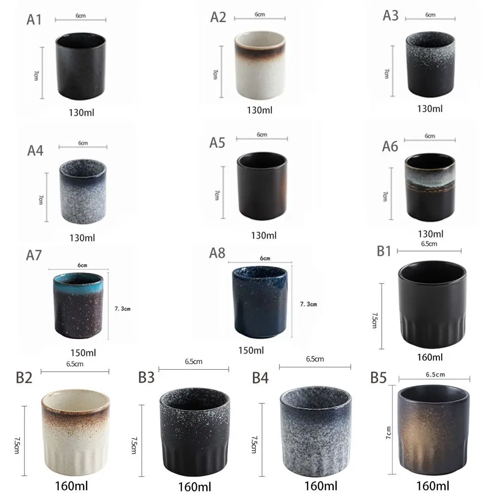 Japanese Style Asian Pottery Handmade Stoneware Ceramic Drinkware Mug Tea Cup Water Cup