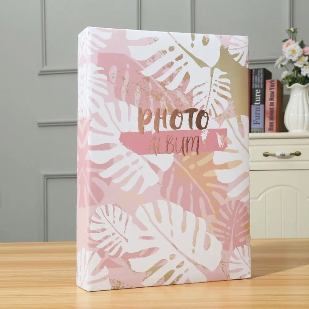 Memo Area Creative Photo Album Case 4x6 Colorful Photo Storage Album 100 Pages Large Capacity Insert Photo Album Office Decor