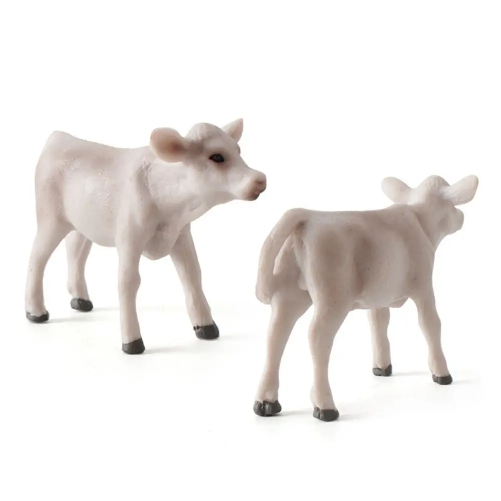 Farm Simulation  Model Desktop Ornaments Simulated Cattle Action Figure Home Decor Animal Figurine Educational Toys Cow Models