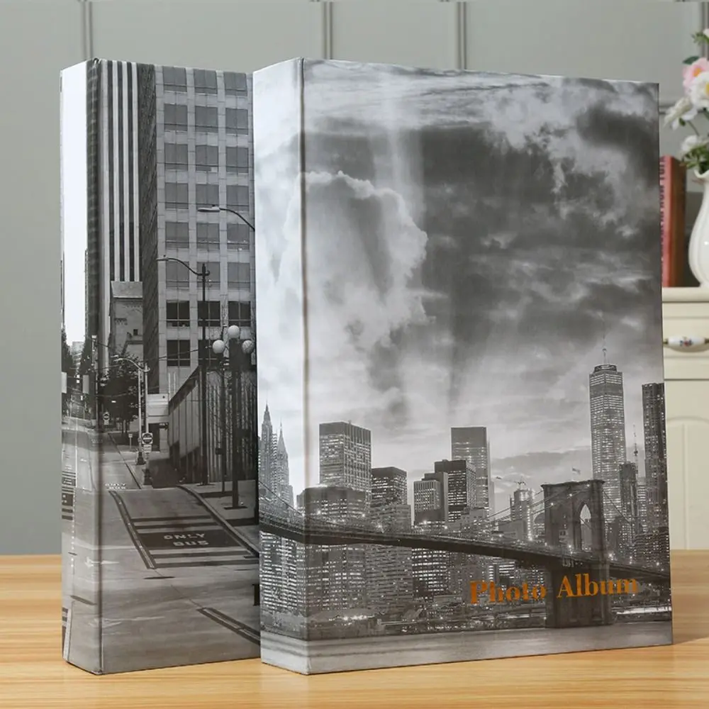 Memo Area Creative Photo Album Case 4x6 Colorful Photo Storage Album 100 Pages Large Capacity Insert Photo Album Office Decor