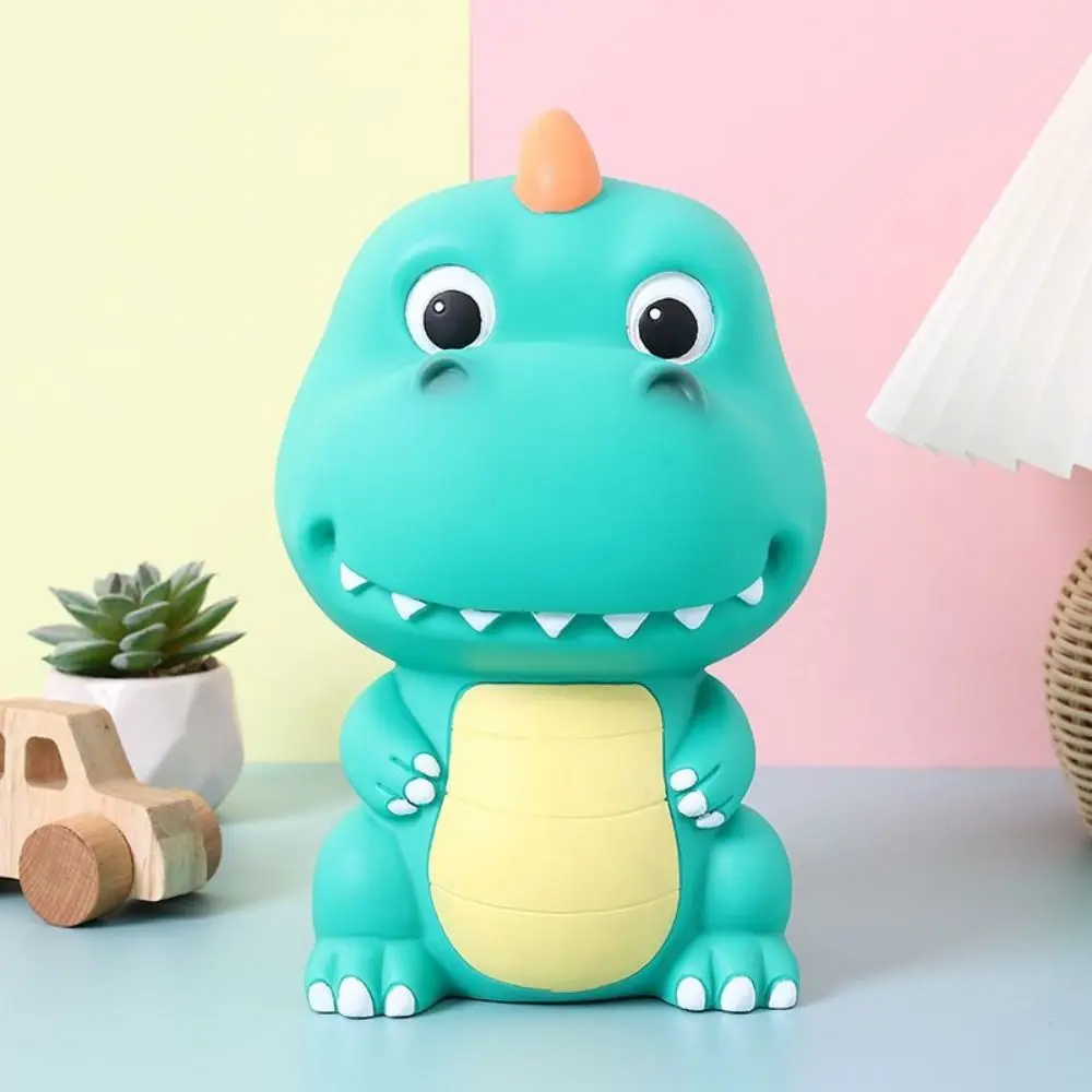 Multi-purpose Large Capacity Dinosaur Piggy Bank Cute Ornament Animal Saving Pot Anti-fall Cartoon Piggy Bank Table
