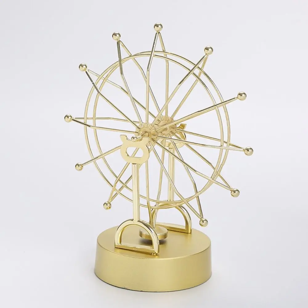 Perpetual Classic Alloy Craft Bookcase Decoration Rotation Home Decor Desk Ornaments Perpetual Motion Ferris Wheel Ornament Toy