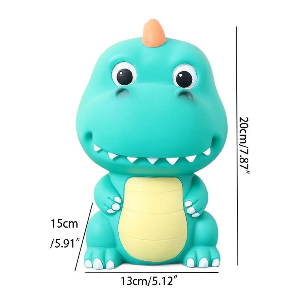 Multi-purpose Large Capacity Dinosaur Piggy Bank Cute Ornament Animal Saving Pot Anti-fall Cartoon Piggy Bank Table
