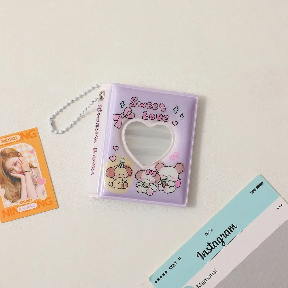 2-inch Cute Cartoon Photo Album Ins Mini Hollow Picture Storage Album Bead Chain Korean Love Heart Photo Album Girl
