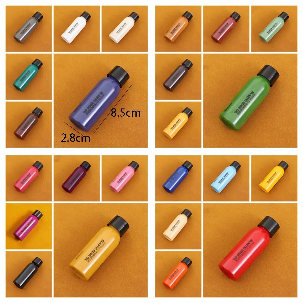 30ml Leather Edge Paint Oil Dye Dressing Color Coats Leather Edge Oil Finish Finishing Agent Colorful Leather Shoe Edges Pigment